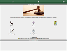 Tablet Screenshot of emeraldsolicitors.co.uk